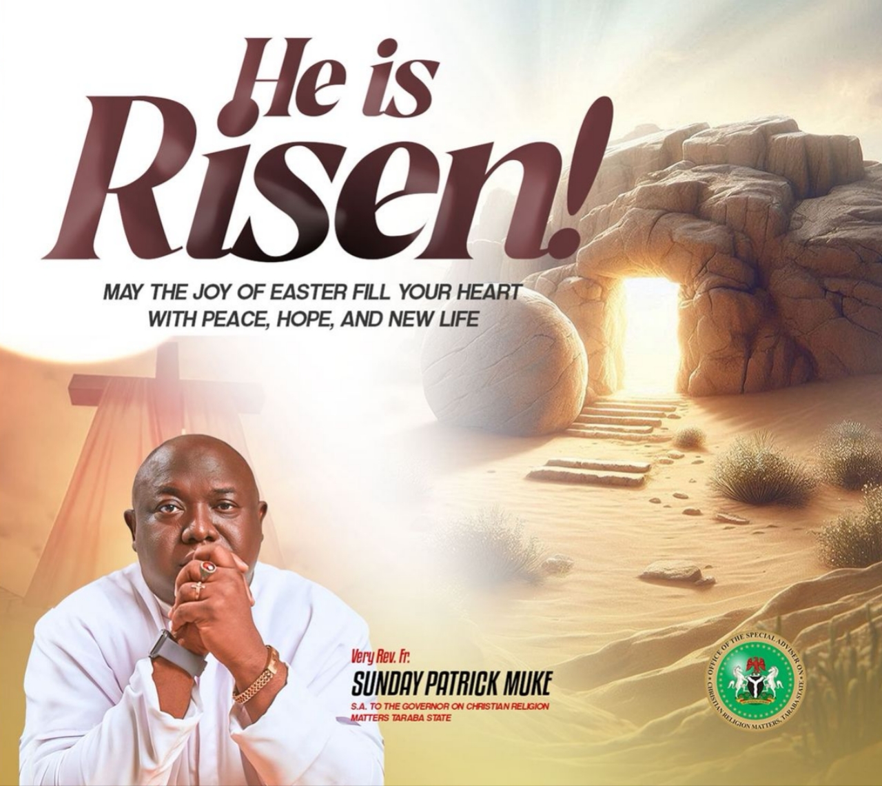 Easter: Cleric Urges Faith, Unity, Hope Amid Hardship in Taraba