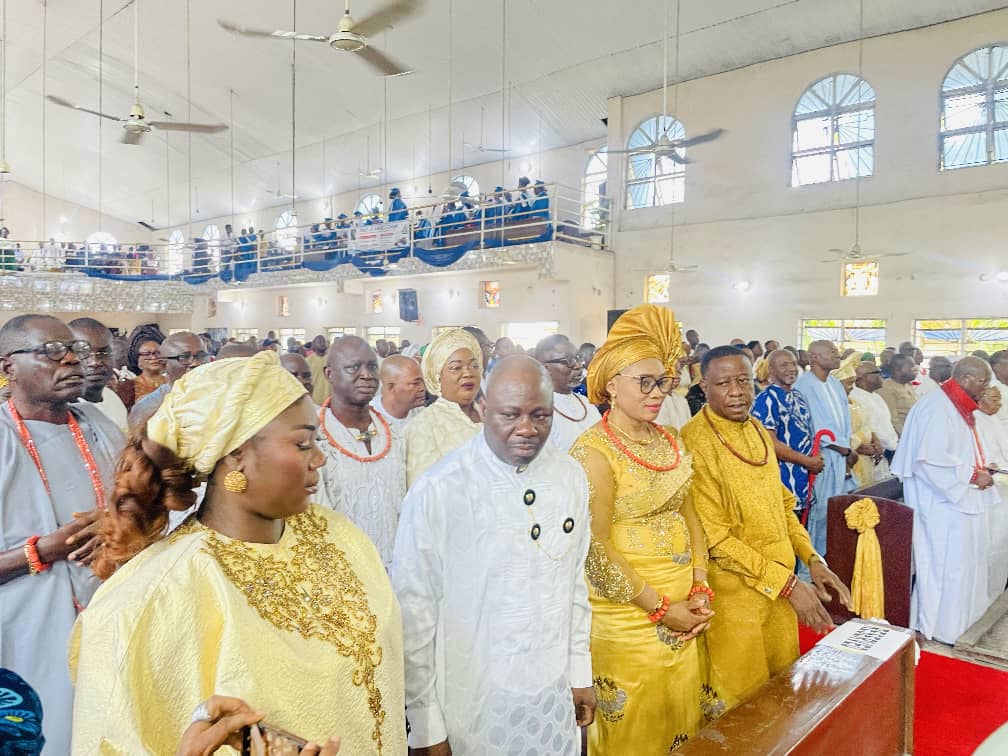Delta Speaker, Deputy Speaker, Council Chairmen, Top Government Officials Attend Dr. Mrs. Fidelia Ighrakpata's Thanksgiving Service
